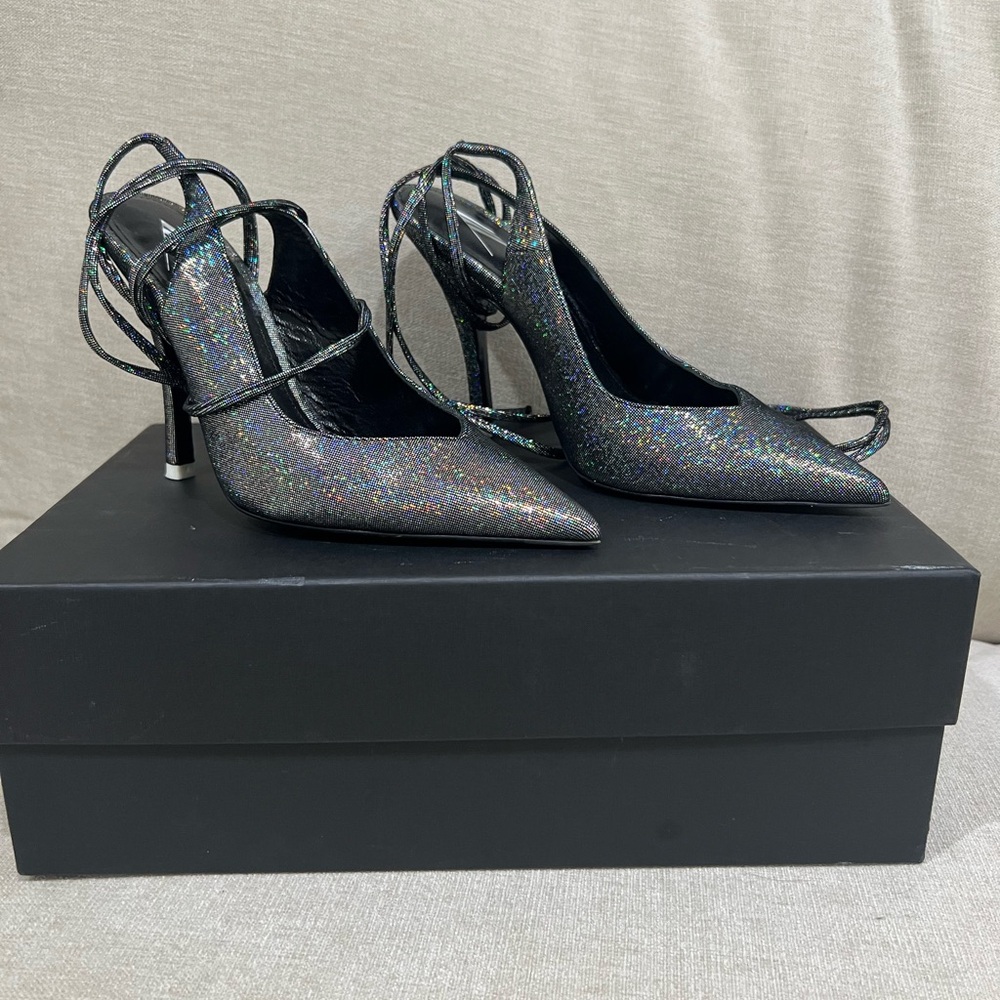 The Attico Lace Up Pumps